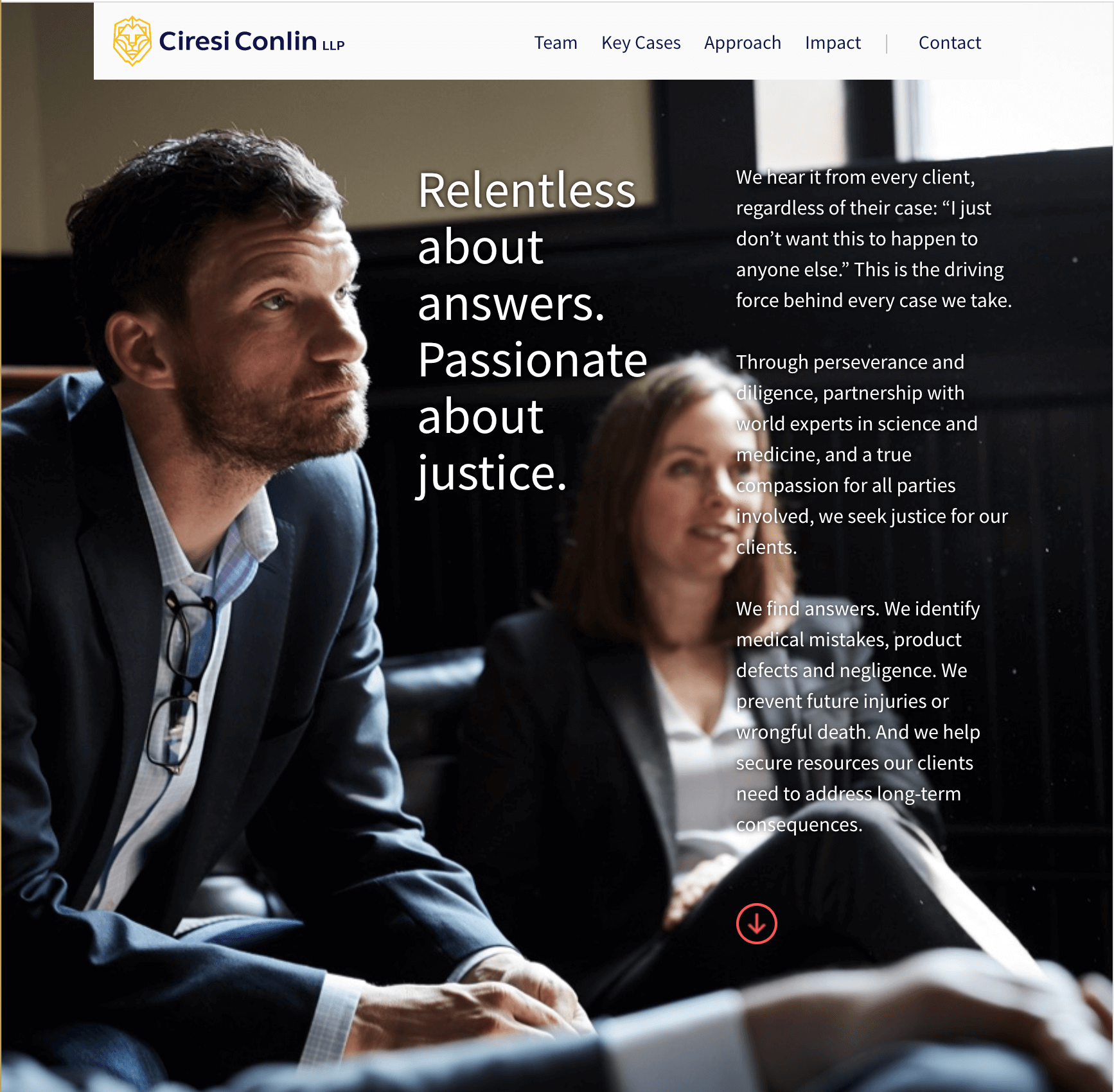  Ciresi Conlin medical malpractice landing page 
